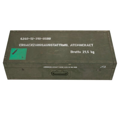 German Wooden Oxygen Bottle Transport Box | Issued